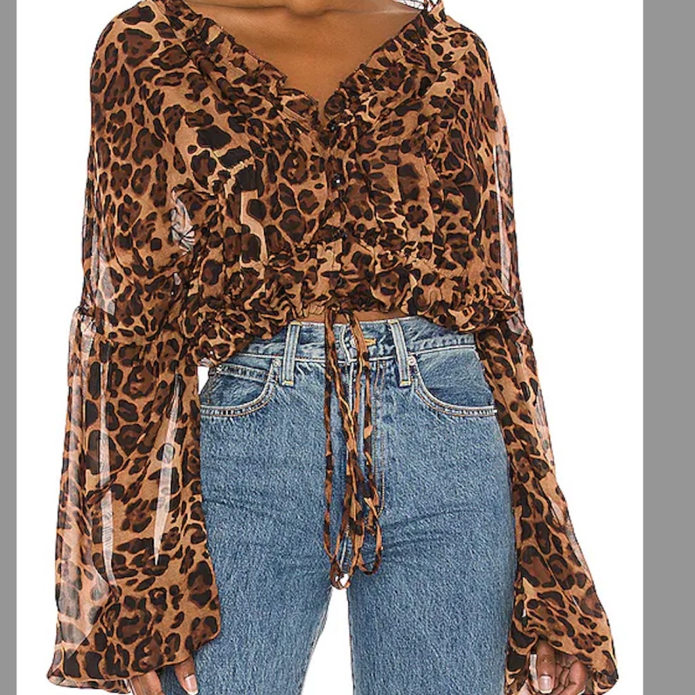 SNDYS leopard top